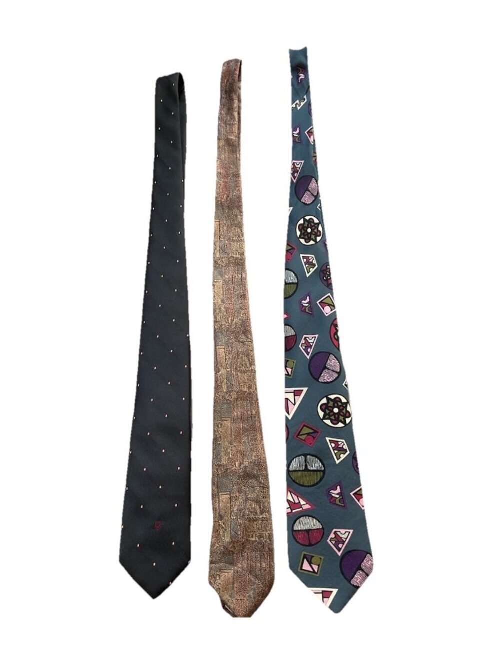 Vintage Christian Dior Tie Lot Of Three